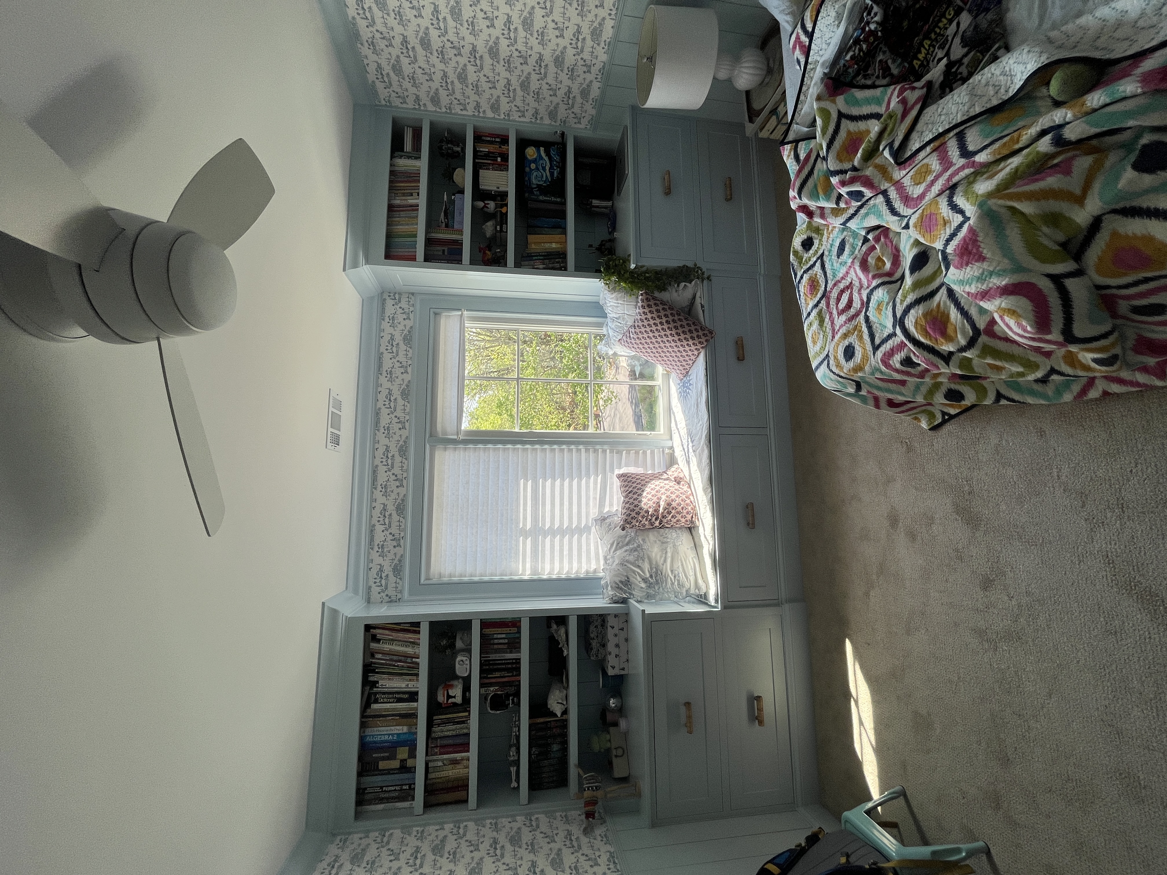 Built-in bookcase and trim